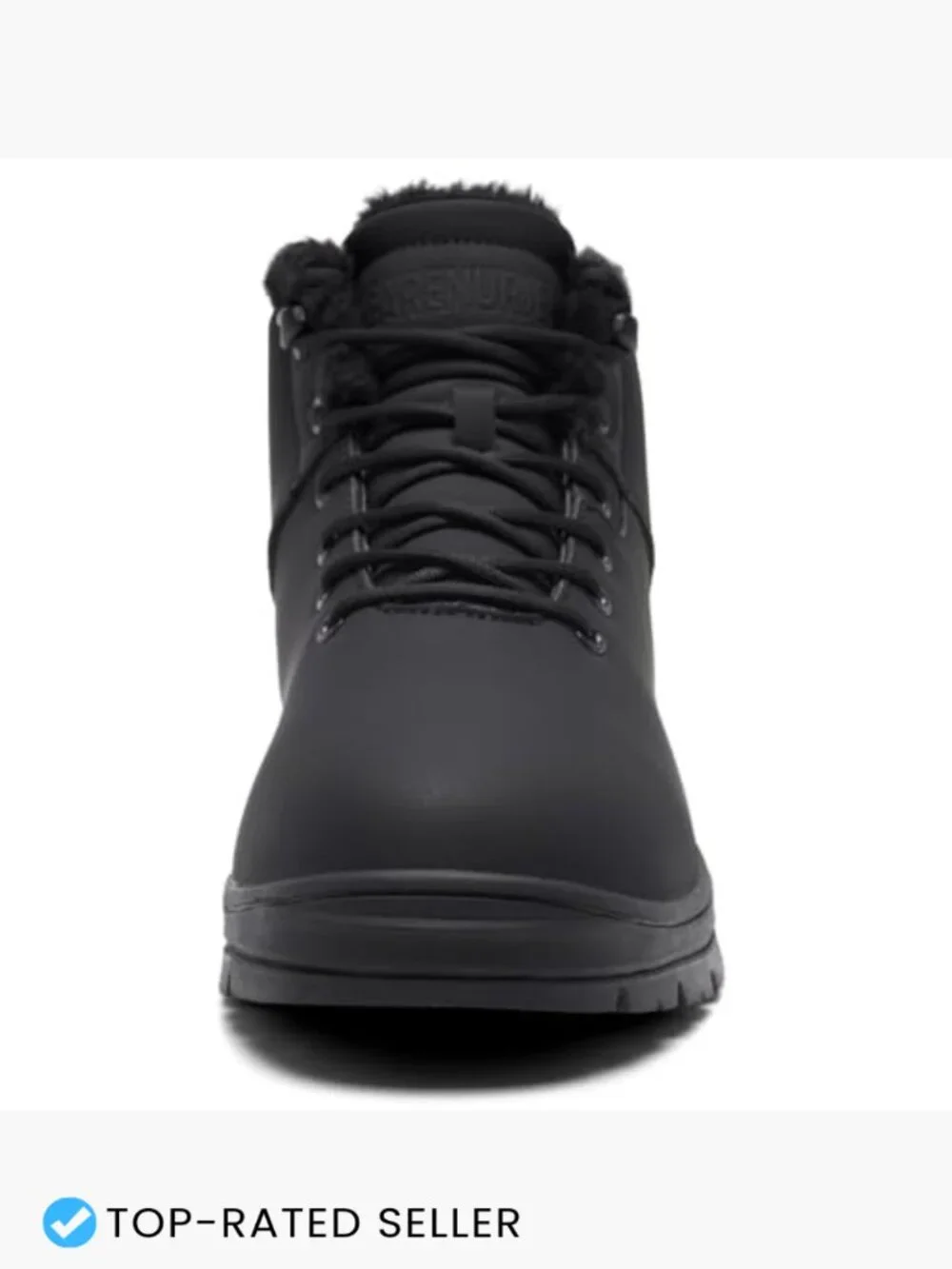 Mens Winter Snow Boots Water Resistant Warm Fur Lined Anti Slip Work Ankle